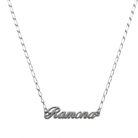 Cu nume decupate - Lantisor argint personalizat nume Ramona argint 9423FIG01305 Dras