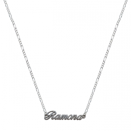 Cu nume decupate - Lantisor argint personalizat nume Ramona argint 9423FIG31360 Dras