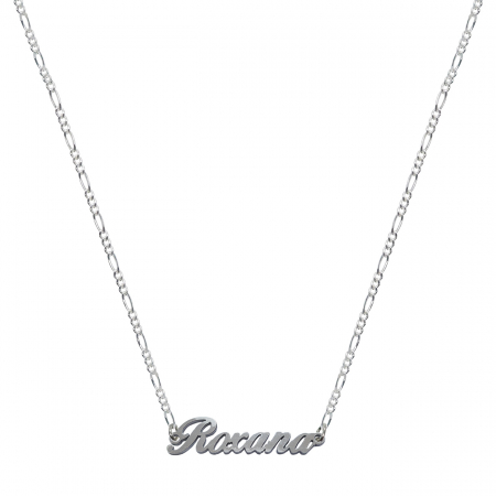 Lantisoare din argint cu nume: - Lantisor argint personalizat nume Roxana argint 9464FIG31320 Dras