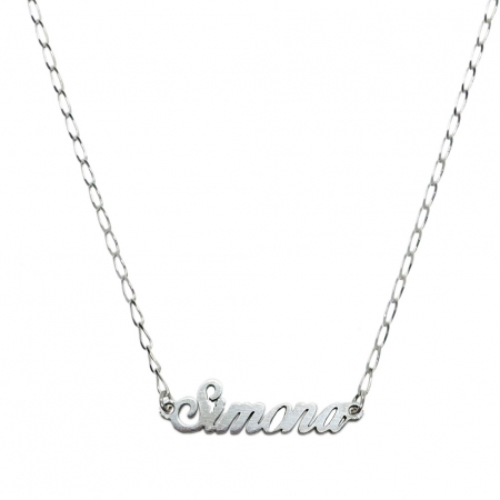 Cu nume decupate - Lantisor argint personalizat nume Simona argint 9406FIG01305 Dras