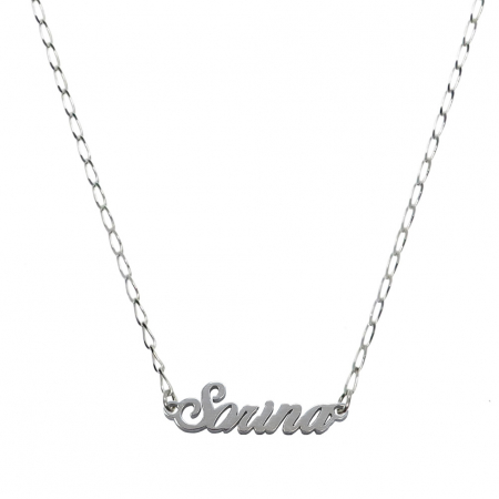 Cu nume decupate - Lantisor argint personalizat nume Sorina argint 9458FIG01305 Dras