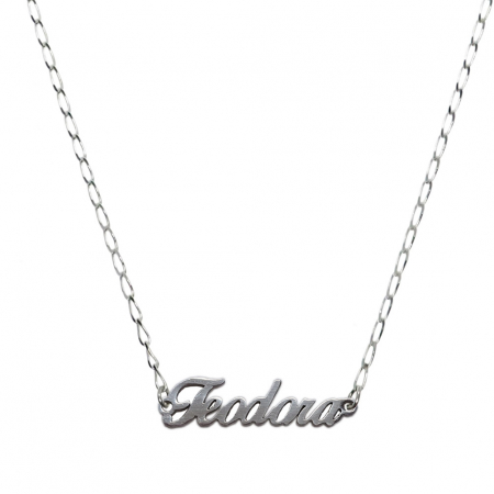 Cu nume decupate - Lantisor argint personalizat nume Teodora argint 9422FIG01270 Dras