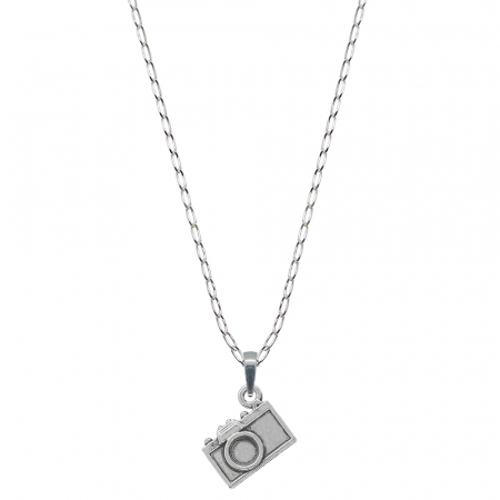 Lantisoare din argint cu diverse motive - Lantisor argint personalizat pandantiv Aparat foto 6557FIG01330 Dras