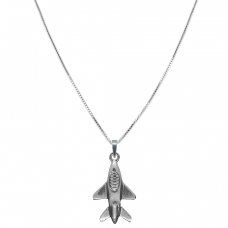 Aviatie - Lantisor argint personalizat pandantiv Avion 6500VEN810 Dras