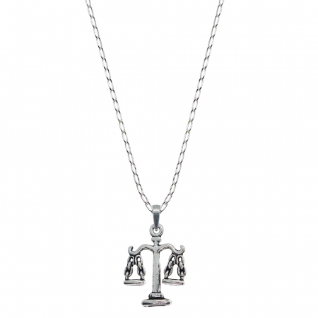Lantisoare din argint cu diverse motive - Lantisor argint personalizat pandantiv Balanta 9643FIG01470 Dras
