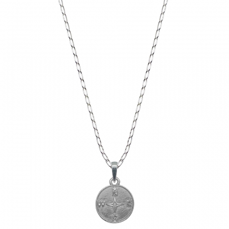 Lantisoare din argint cu diverse motive - Lantisor argint personalizat pandantiv Busola 9900FIG01385 Dras