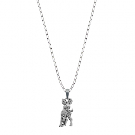 Lantisoare din argint cu animale: - Lantisor argint personalizat pandantiv Caprioara 9873FIG01340 Dras