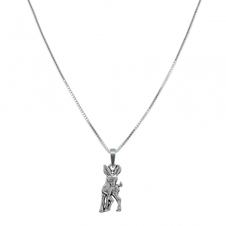 Lantisoare din argint cu animale: - Lantisor argint personalizat pandantiv Caprioara 9873VEN370 Dras