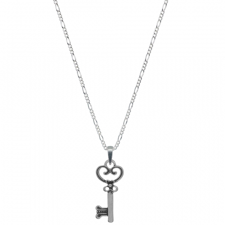 Lantisoare din argint cu diverse motive - Lantisor argint personalizat pandantiv Cheie 6562FIG31330 Dras