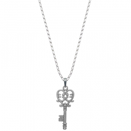 Lantisoare din argint cu diverse motive - Lantisor argint personalizat pandantiv Cheie 7912FIG01400 Dras