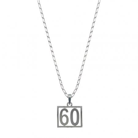 Cu cifre aniversare - Lantisor argint personalizat pandantiv Cifra 60 numar norocos cifre aniversare 10256_0FIG01430 Dras