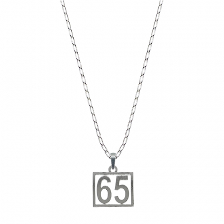Cu cifre aniversare - Lantisor argint personalizat pandantiv Cifra 65 numar norocos cifre aniversare 10256_5FIG01430 Dras