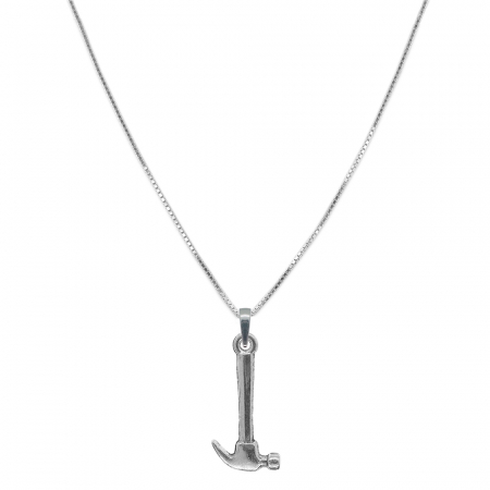 Constructor - Lantisor argint personalizat pandantiv Ciocan 9369VEN390 Dras