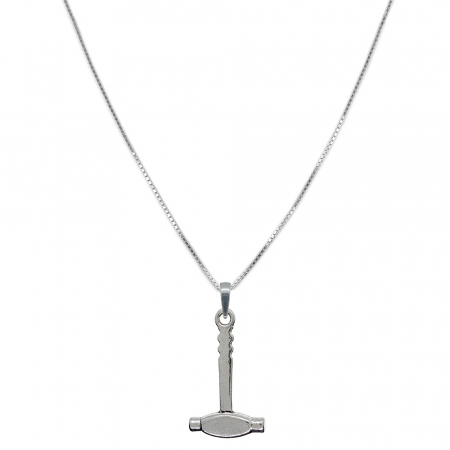 Constructor - Lantisor argint personalizat pandantiv Ciocan 9374VEN450 Dras