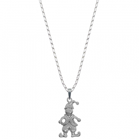 Lantisoare din argint cu diverse motive - Lantisor argint personalizat pandantiv Clovn 6693FIG01720 Dras