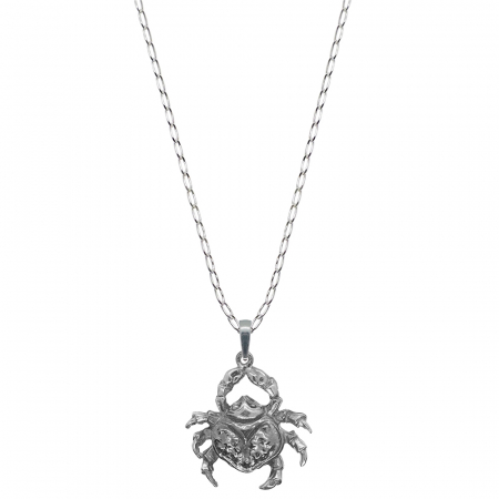 Lantisoare din argint cu animale: - Lantisor argint personalizat pandantiv Crab 6223FIG011070 Dras