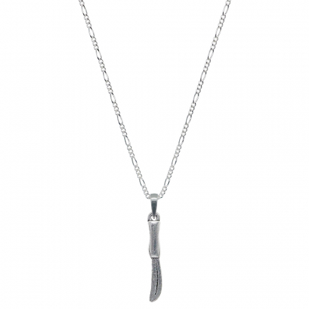 Bucatar - Lantisor argint personalizat pandantiv Cutit 9332FIG31320 Dras