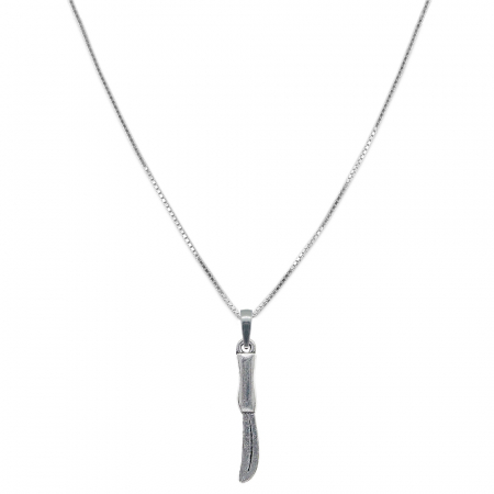 Bucatar - Lantisor argint personalizat pandantiv Cutit 9332VEN300 Dras