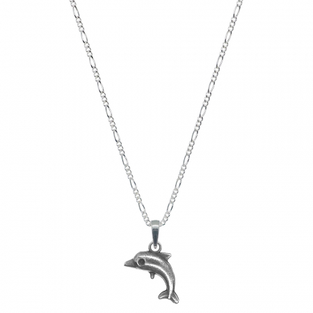 Lantisoare din argint cu animale: - Lantisor argint personalizat pandantiv Delfin 9736FIG31470 Dras