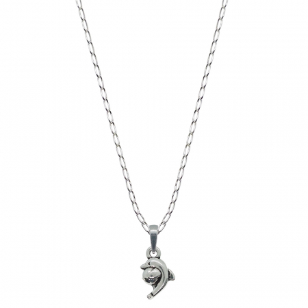 Lantisoare din argint cu animale: - Lantisor argint personalizat pandantiv Delfin cu minge 9875FIG01350 Dras