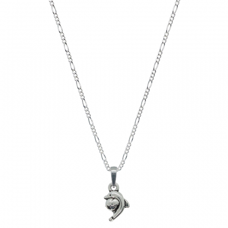 Lantisoare din argint cu animale: - Lantisor argint personalizat pandantiv Delfin cu minge 9875FIG31400 Dras
