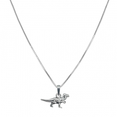Lantisoare din argint cu animale: - Lantisor argint personalizat pandantiv Dinozaur 9879VEN360 Dras