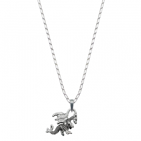 Lantisoare din argint cu animale: - Lantisor argint personalizat pandantiv Dragon 9881FIG01380 Dras