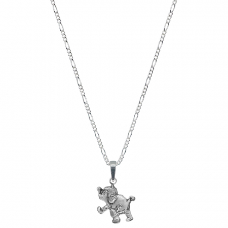 Lantisoare din argint cu animale: - Lantisor argint personalizat pandantiv Elefant 6272FIG31470 Dras