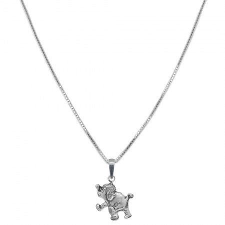 Lantisoare din argint cu animale: - Lantisor argint personalizat pandantiv Elefant 6272VEN450 Dras