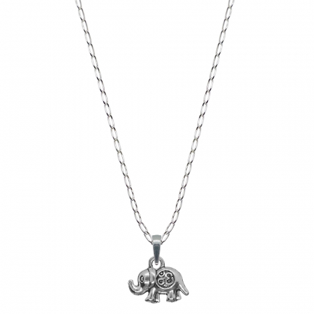 Lantisoare din argint cu animale: - Lantisor argint personalizat pandantiv Elefant 9695FIG01370 Dras