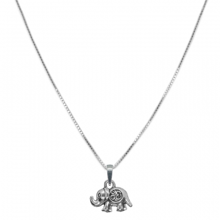 Lantisoare din argint cu animale: - Lantisor argint personalizat pandantiv Elefant 9695VEN400 Dras