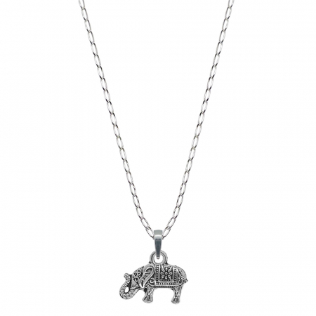 Lantisoare din argint cu animale: - Lantisor argint personalizat pandantiv Elefant 9697FIG01430 Dras