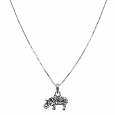 Lantisoare din argint cu animale: - Lantisor argint personalizat pandantiv Elefant 9697VEN460 Dras