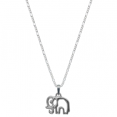 Lantisoare din argint cu animale: - Lantisor argint personalizat pandantiv Elefant 9708FIG31390 Dras