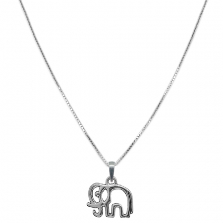 Lantisoare din argint cu animale: - Lantisor argint personalizat pandantiv Elefant 9708VEN370 Dras