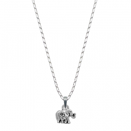 Lantisoare din argint cu animale: - Lantisor argint personalizat pandantiv Elefant 9874FIG01360 Dras