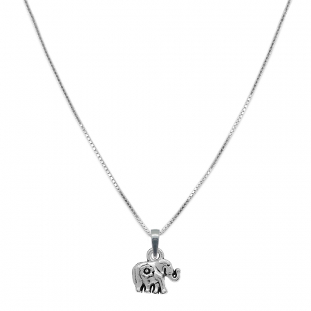 Lantisoare din argint cu animale: - Lantisor argint personalizat pandantiv Elefant 9874VEN390 Dras