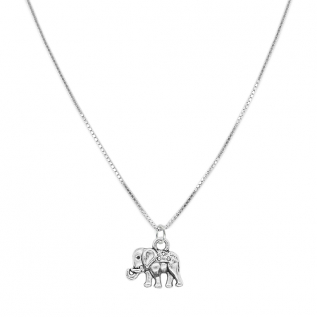 Lantisoare din argint cu animale: - Lantisor argint personalizat pandantiv Elefant argint 9493VEN340 Dras