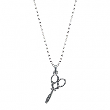 Lantisoare din argint cu tematica meserii, profesii, hobby: - Lantisor argint personalizat pandantiv Foarfeca 9343FIG01340 Dras