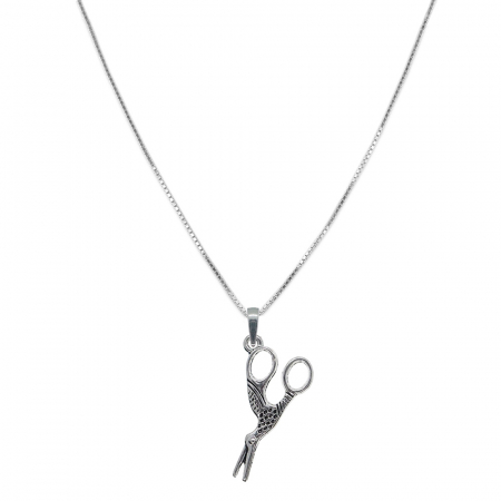 Lantisoare din argint cu tematica meserii, profesii, hobby: - Lantisor argint personalizat pandantiv Foarfeca 9346VEN400 Dras