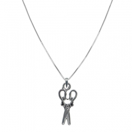 Lantisoare din argint cu tematica meserii, profesii, hobby: - Lantisor argint personalizat pandantiv Foarfeca 9359VEN440 Dras
