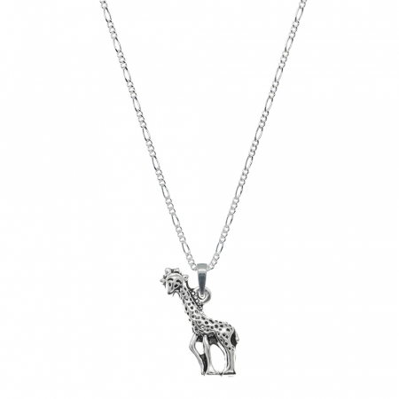 Lantisoare din argint cu animale: - Lantisor argint personalizat pandantiv Girafa 9296FIG31430 Dras