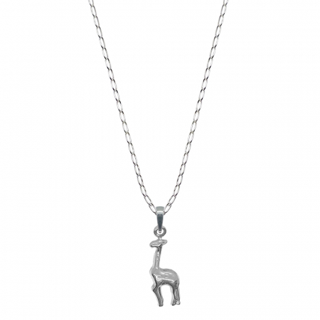 Lantisoare din argint cu animale: - Lantisor argint personalizat pandantiv Girafa 9714FIG01280 Dras