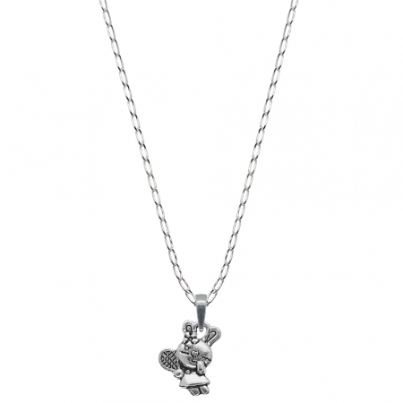 Tenis - Lantisor argint personalizat pandantiv Iepuras paleta tenis 9562FIG01300 Dras