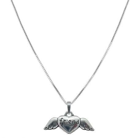 Cu inimioare - Lantisor argint personalizat pandantiv Inima friend 9559VEN520 Dras