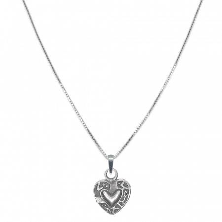 Lantisoare/coliere - Lantisor argint personalizat pandantiv Inimioara 10143VEN370 Dras
