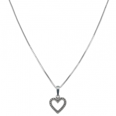 Cu inimioare - Lantisor argint personalizat pandantiv Inimioara 9565VEN330 Dras