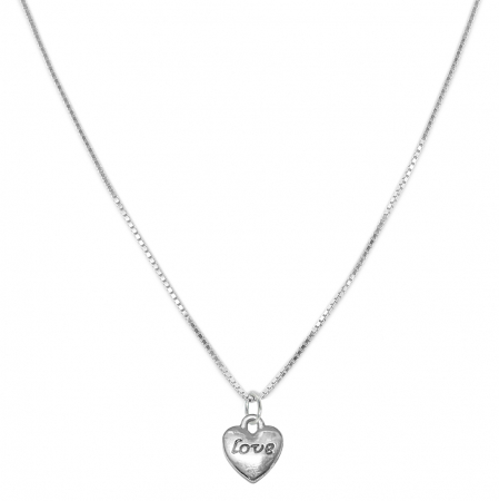 Cu inimioare - Lantisor argint personalizat pandantiv Inimioara argint 9403VEN300 Dras