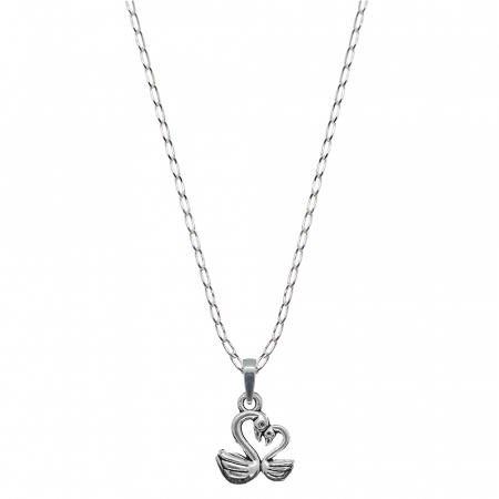 Lantisoare din argint cu pasari: - Lantisor argint personalizat pandantiv Lebede 9569FIG01320 Dras