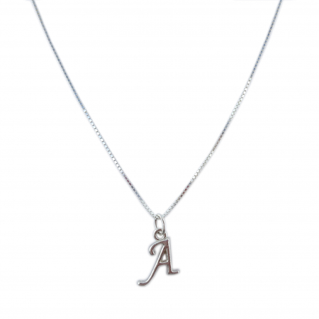 Lantisoare din argint cu litere: - Lantisor argint personalizat pandantiv Litera A argint 9213VEN260 Dras